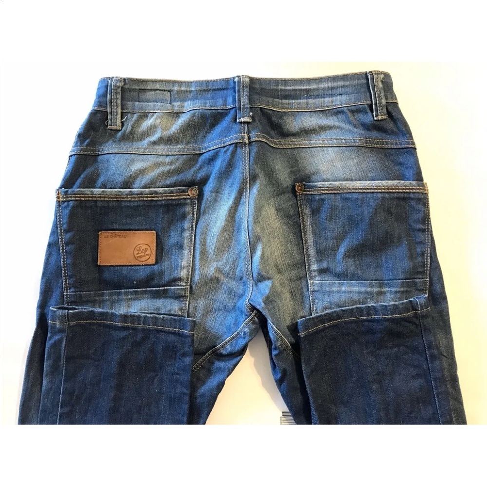 Le Chateau Men’s Jeans Faded Blue Denim Slim Fit Straight Leg 31 - Picture 9 of 11